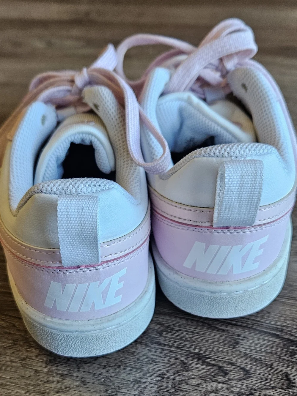 Youth Pink & White Nike Court Borough 